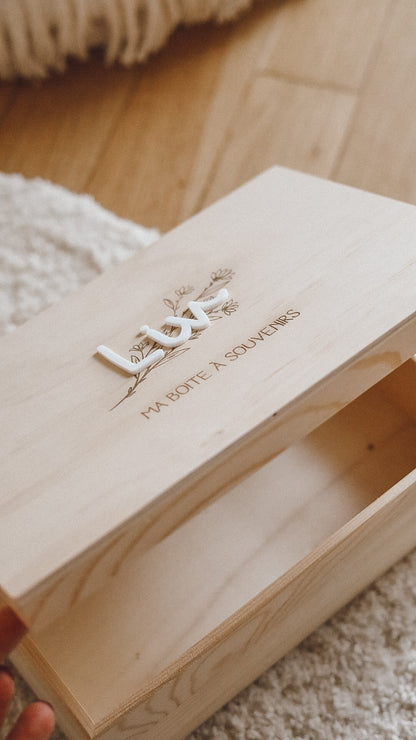 Coffret en bois/ boîte souvenirs - Plusieurs visuels