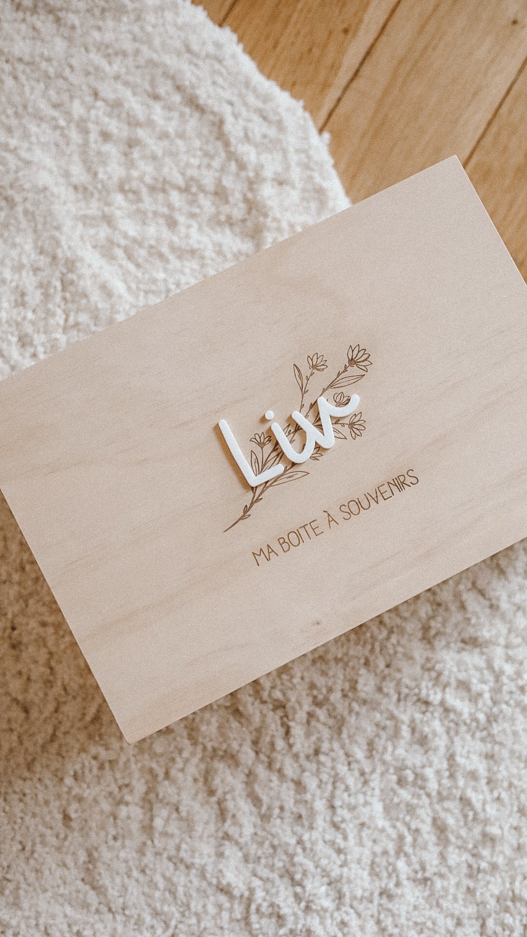 Coffret en bois/ boîte souvenirs - Plusieurs visuels