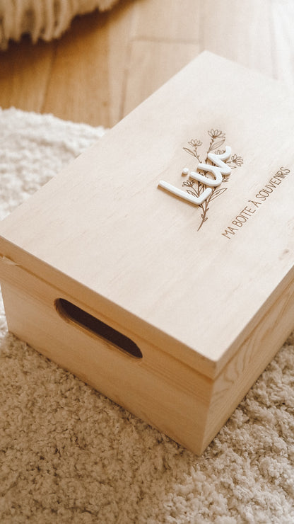 Coffret en bois/ boîte souvenirs - Plusieurs visuels