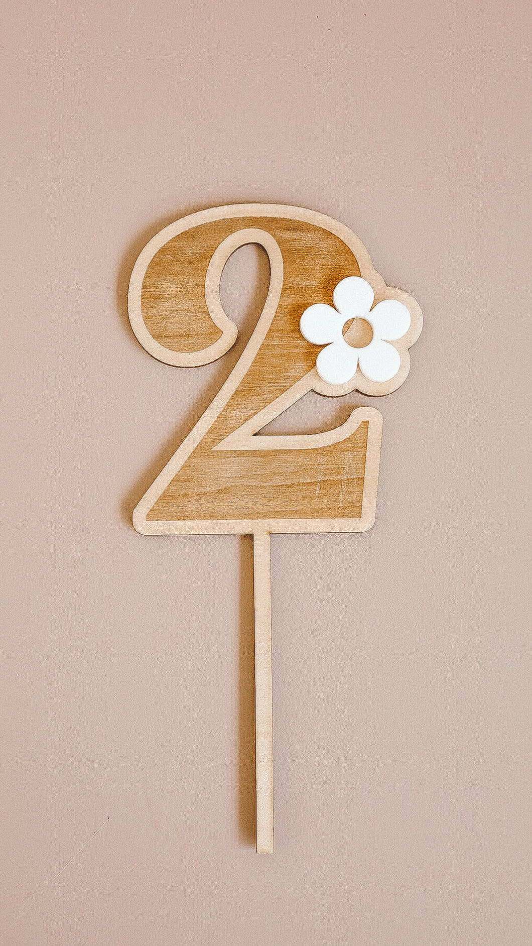 Cake topper - Chiffre marguerite 1 à 10