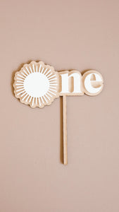 Cake topper One - Soleil