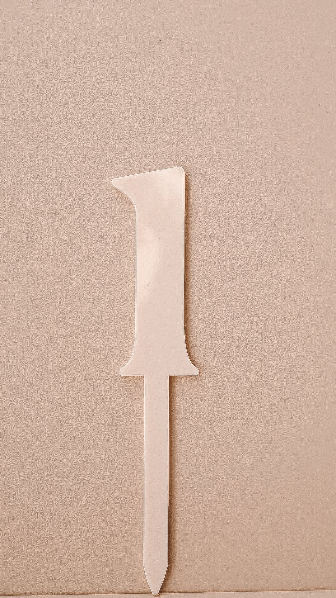 Cake topper - Chiffre simple Bois ou acrylique