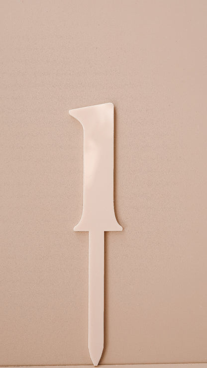 Cake topper - Chiffre simple Bois ou acrylique