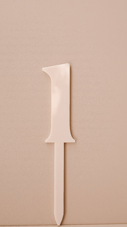 Cake topper - Chiffre simple Bois ou acrylique