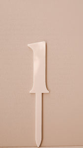 Cake topper - Chiffre simple Bois ou acrylique