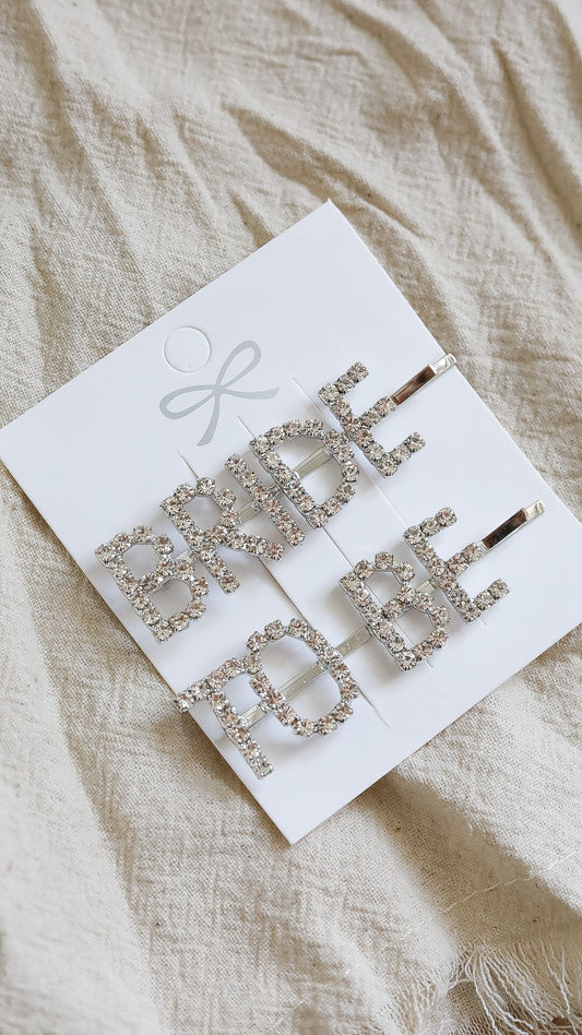 Barrette "BRIDE TO BE"