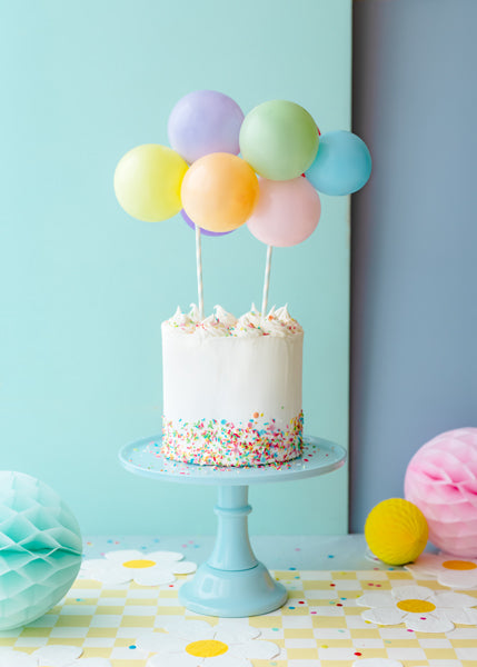 Topper gâteau ballon arc-en-ciel, assortiment, 29 cm