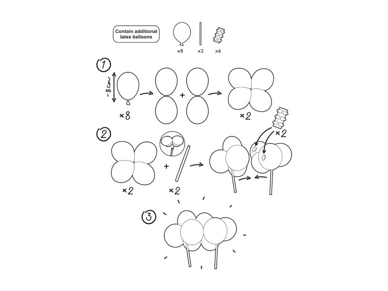 Topper gâteau ballon arc-en-ciel, assortiment, 29 cm