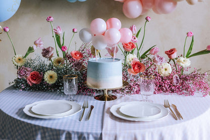 Topper gâteau ballon, rose, 29 cm