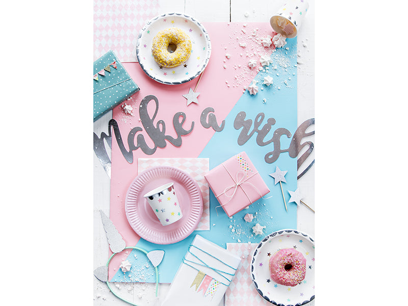 Décorations à muffins Licorne - Étoiles – lot de 6 pièces