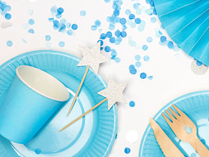 Décorations à muffins Licorne - Étoiles – lot de 6 pièces