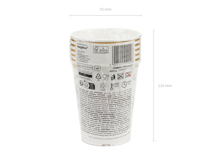 Gobelets Fleurs, mélange, 220 ml – lot de 6 pièces