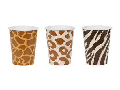Gobelets Safari à pois 220 ml – Lot de 6