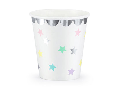 Gobelets Licorne - Étoiles, 180 ml – lot de 6 pièces