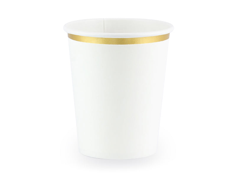 Gobelets blancs – 260 ml – Lot de 6