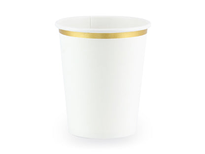 Gobelets blancs – 260 ml – Lot de 6