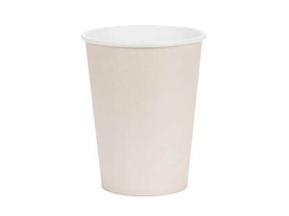 Gobelets en papier, beige, 250ml – lot de 6 pièces