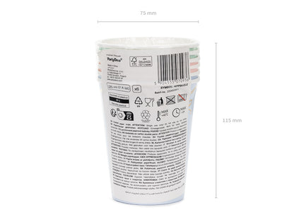 Gobelets Nœuds, assortiment, 220 ml – lot de 6 pièces