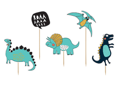 Décorations Dinosaurees, 10.5-20cm – lot de 5