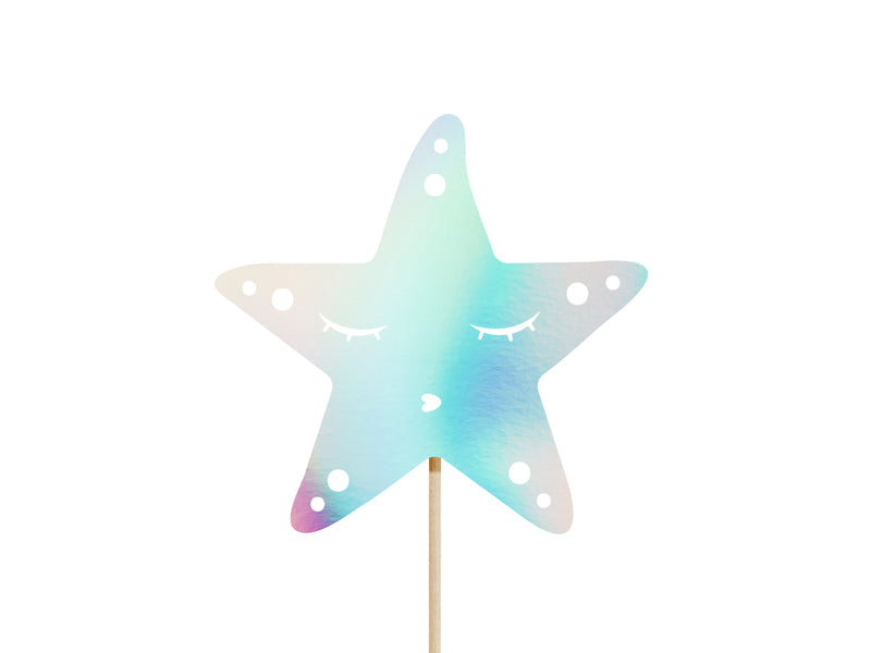 Décorations de gâteau Sirène – iridescentes – 24.5cm (lot de 3 pièces) – Atelier Romy