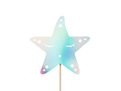 Décorations de gâteau Sirène – iridescentes – 24.5cm (lot de 3 pièces) – Atelier Romy