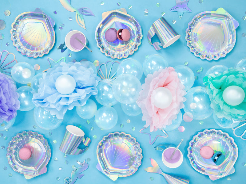 Décorations de gâteau Sirène – iridescentes – 24.5cm (lot de 3 pièces) – Atelier Romy