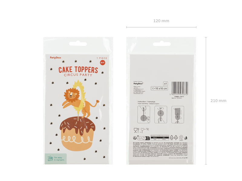 Cake topper lion – Gâteau anniversaire Safari