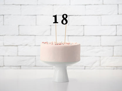 Marque table, noir, 24-26 cm (1 pqt. / 11 pc.)