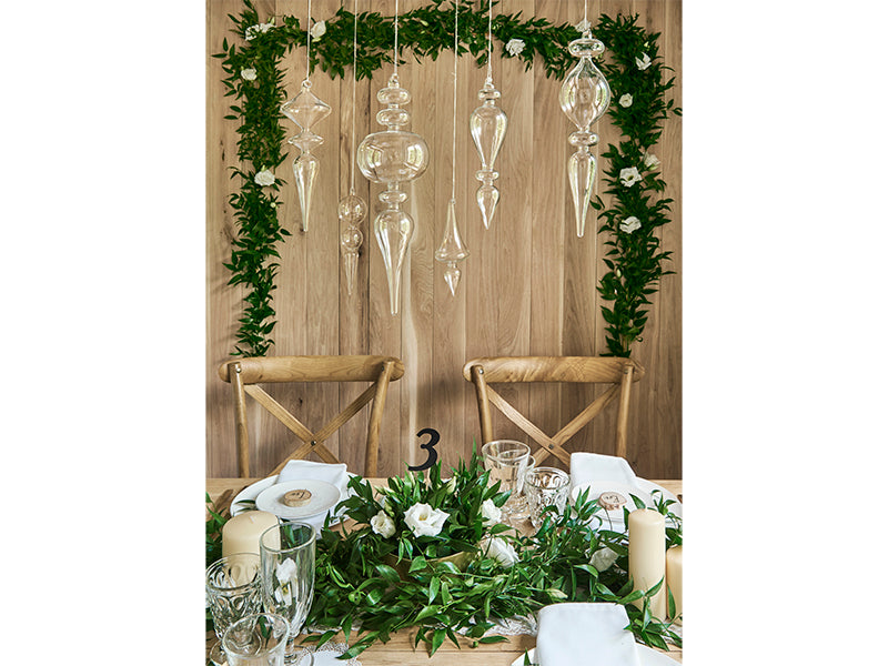 Marque table, noir, 24-26 cm (1 pqt. / 11 pc.)