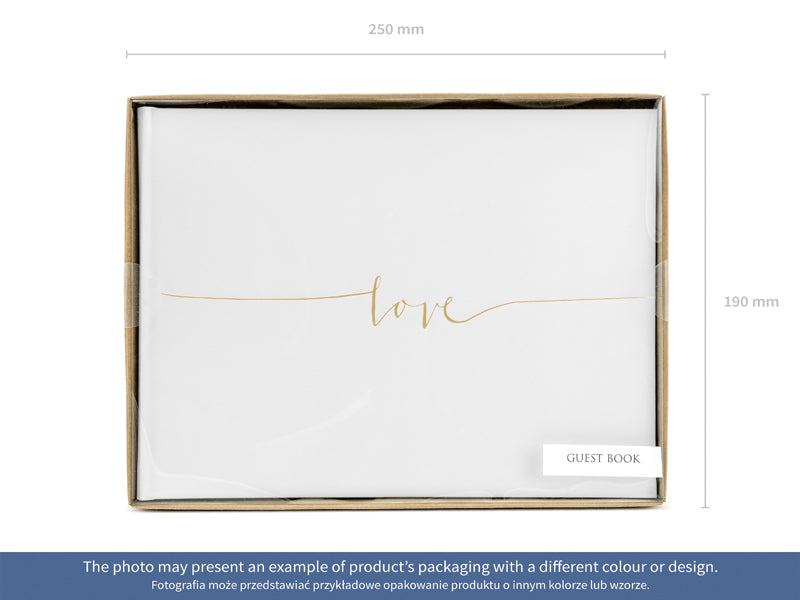 Livre d'or, 24 x 18.5cm, 22 feuilles