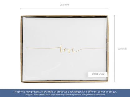 Livre d'or, 24 x 18.5cm, 22 feuilles