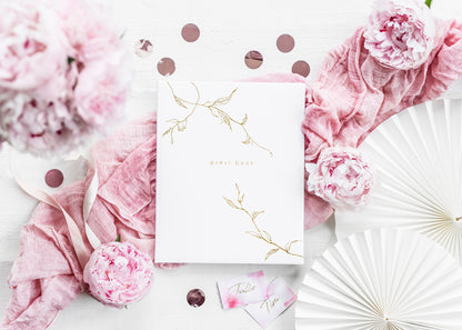 Livre d’or blanc – 20 × 24,5 cm – 22 feuilles