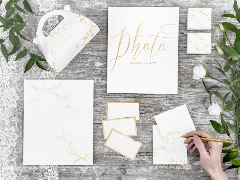 Livre d’or blanc – 20 × 24,5 cm – 22 feuilles