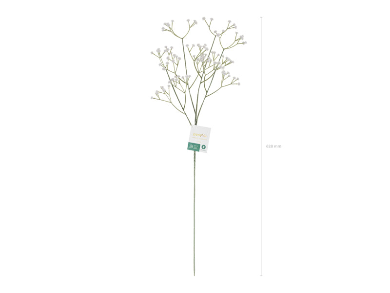 Fleur artificielle - Gypsophile, 62 cm, blanche