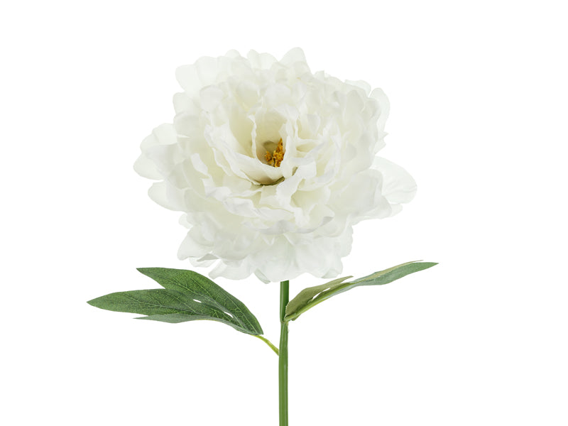 Fleur artificielle - Pivoine, 35 cm, blanche
