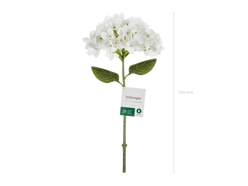 Fleur artificielle- Hortensia, 35 cm, blanche