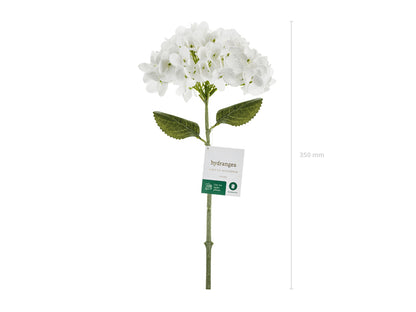Fleur artificielle- Hortensia, 35 cm, blanche