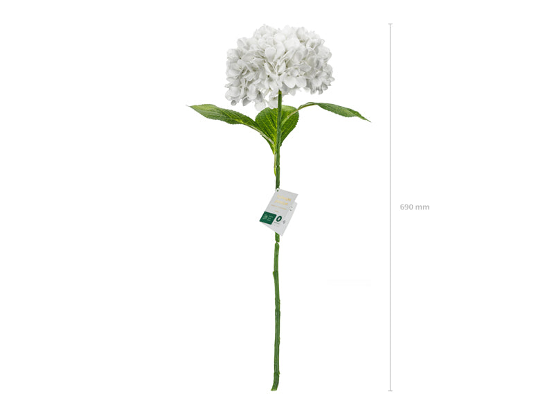 Fleur artificielle- Hortensia Premium, 69 cm, blanche