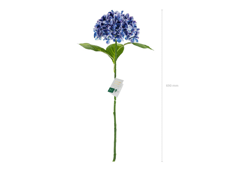 Fleur artificielle - Hortensia Premium, 69 cm, bleu marine