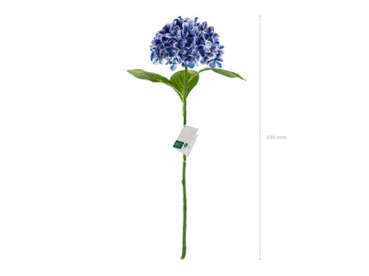 Fleur artificielle - Hortensia Premium, 69 cm, bleu marine