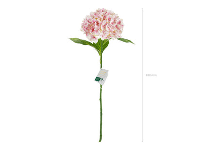 Fleur artificielle - Hortensia Premium, 69 cm, rose clair