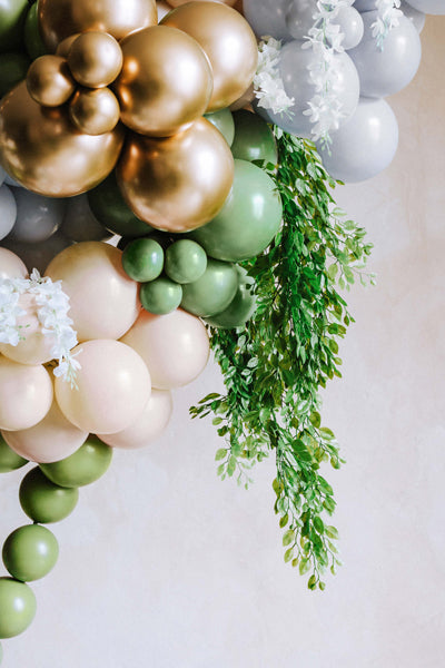 Ballons à relier vert olive 33 cm – Lot de 20