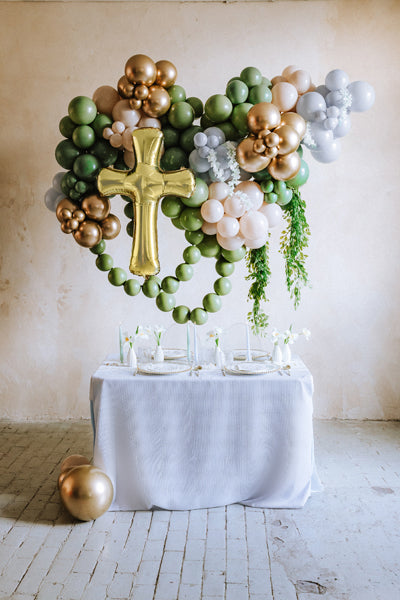 Ballons à relier vert olive 33 cm – Lot de 20