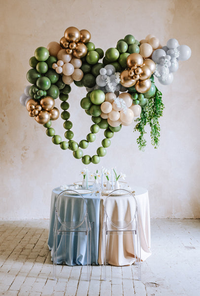 Ballons à relier vert olive 33 cm – Lot de 20