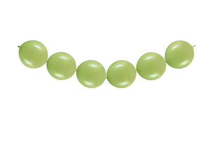 Ballons à relier vert olive 33 cm – Lot de 20