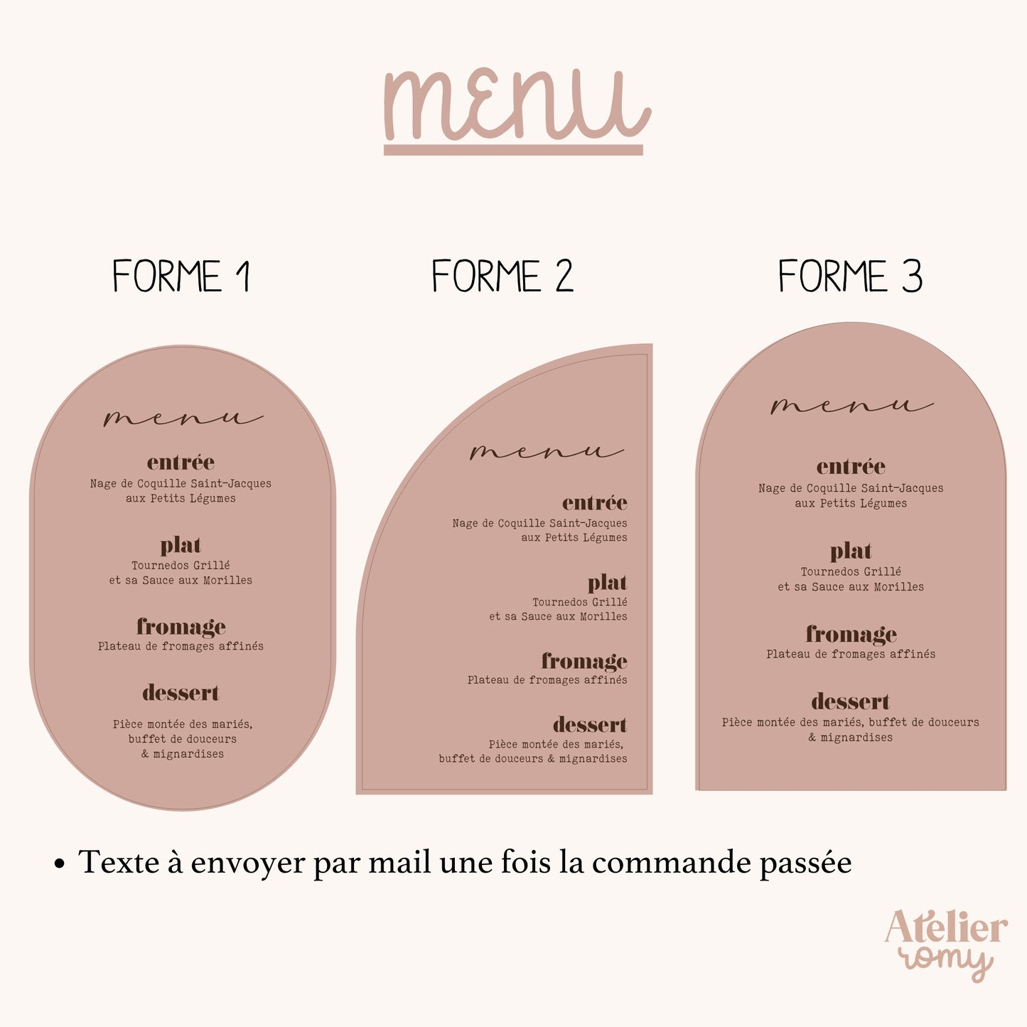 Menu - Bois