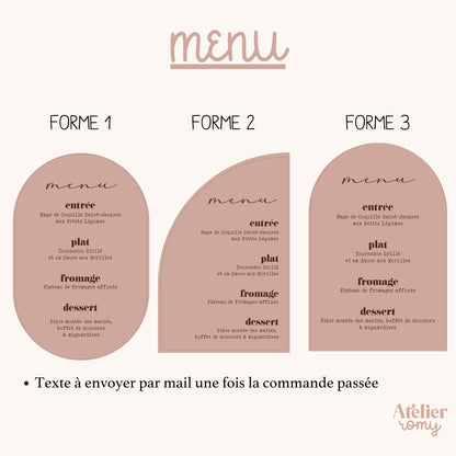 Menu - Bois