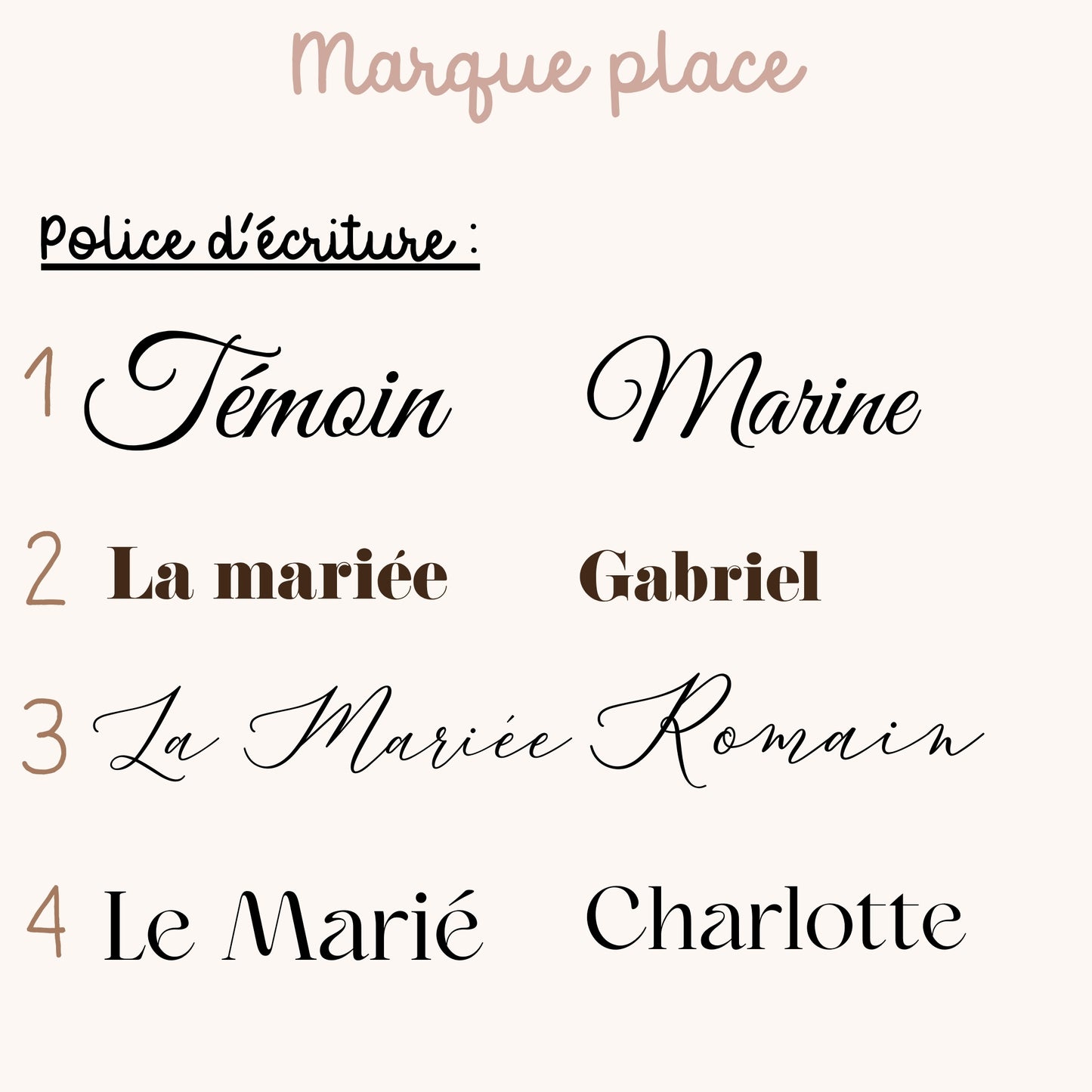 Marque place bois - NOMBREUSES FORMES DISPONIBLES