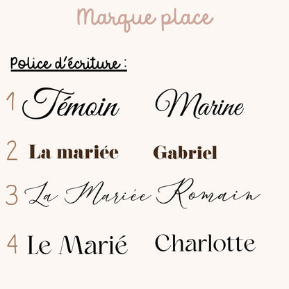 Marque place bois - NOMBREUSES FORMES DISPONIBLES
