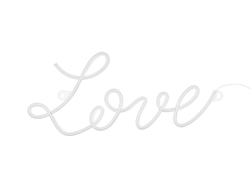 Neon LED - Love, blanc, 61x27.4 cm